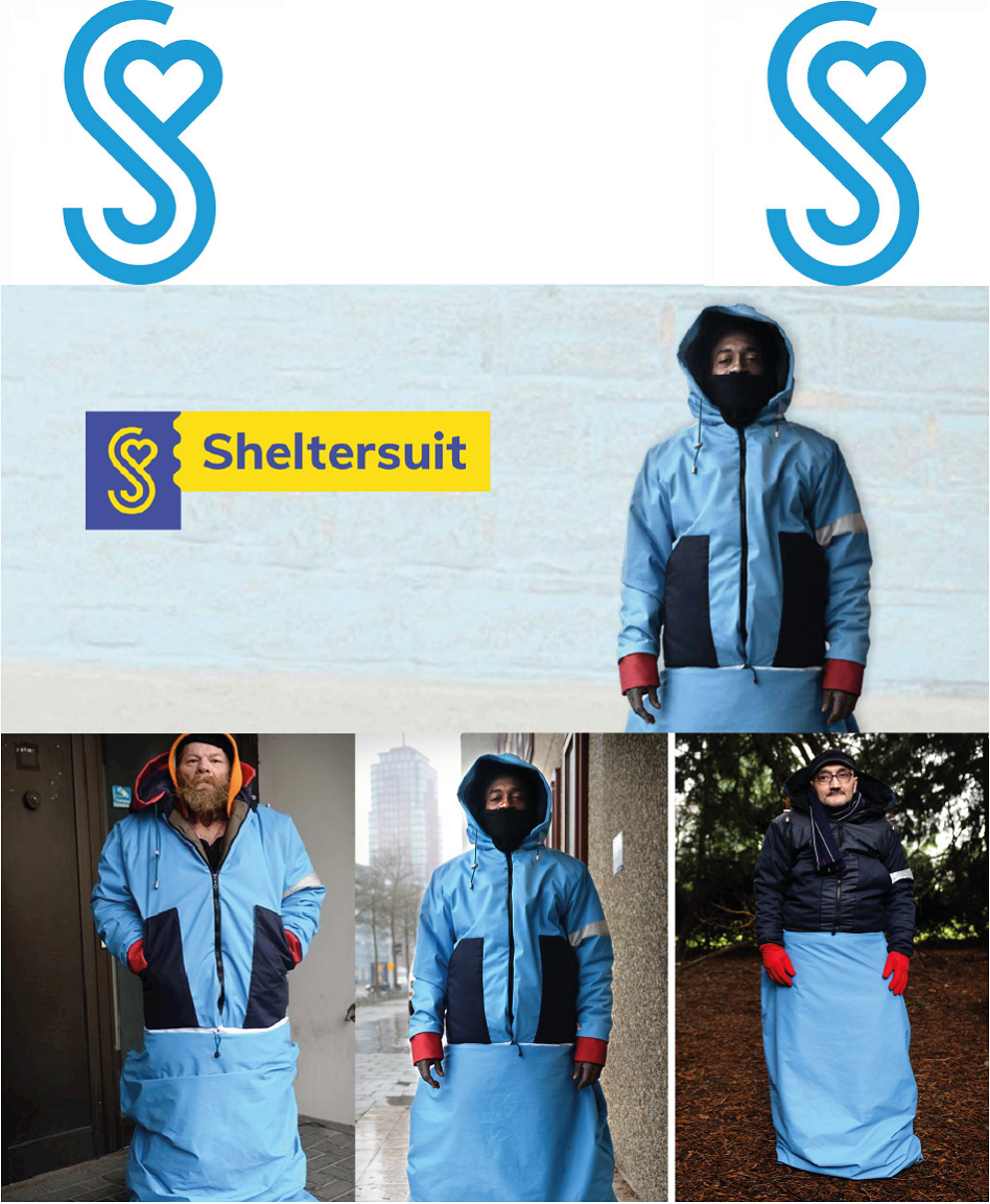 Sheltersuit coat doubles as a sleeping bag for the homeless